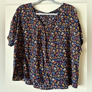 Madewell Rhyme Top in Garden Party Size M